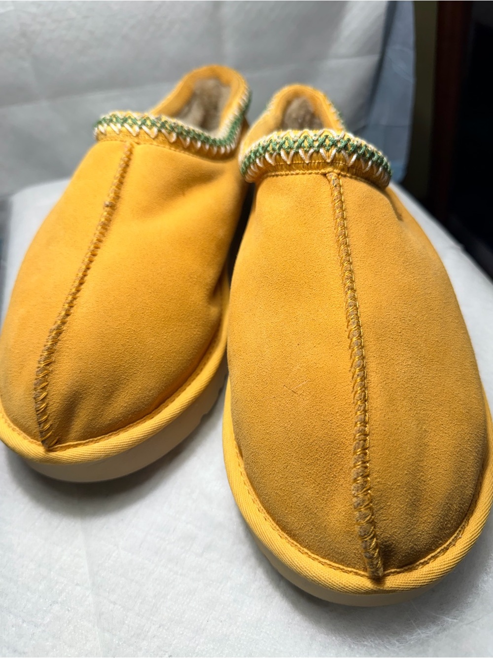 UGG Mens Slip-On Slippers in tan Tasmania II soft luxury warm